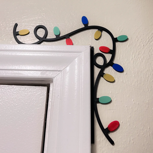 Christmas Lights Door Corner