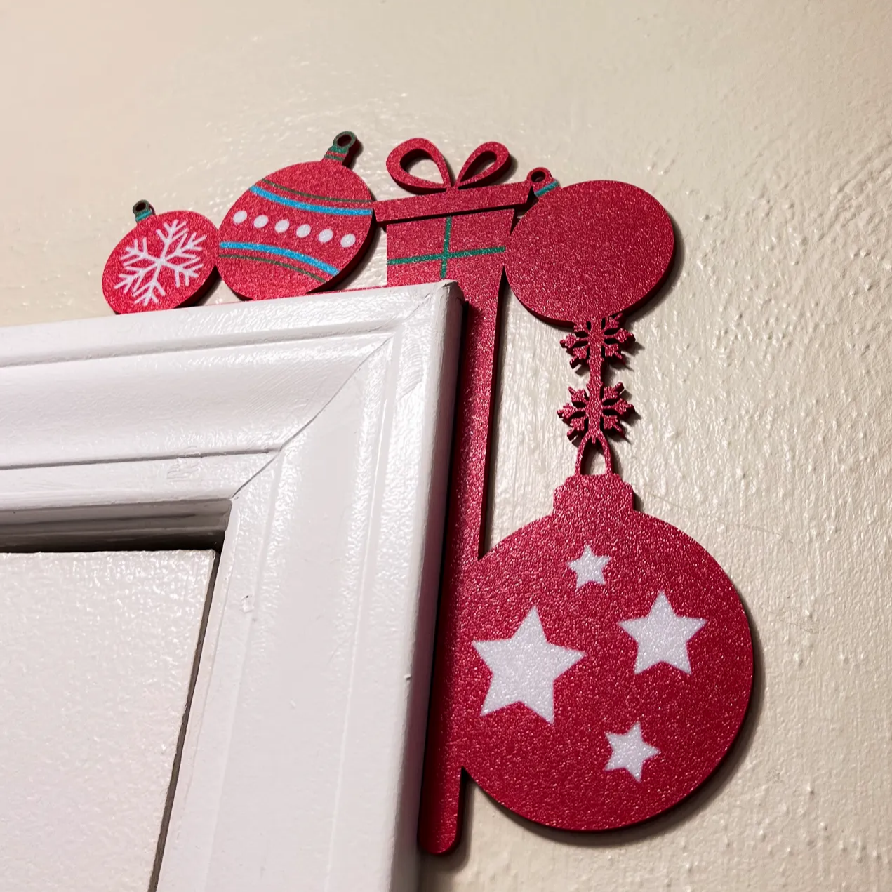 Christmas Ornaments Door Corner