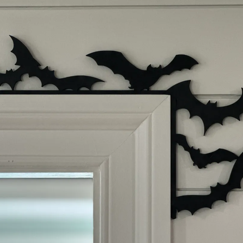 Bats Halloween Door Corner