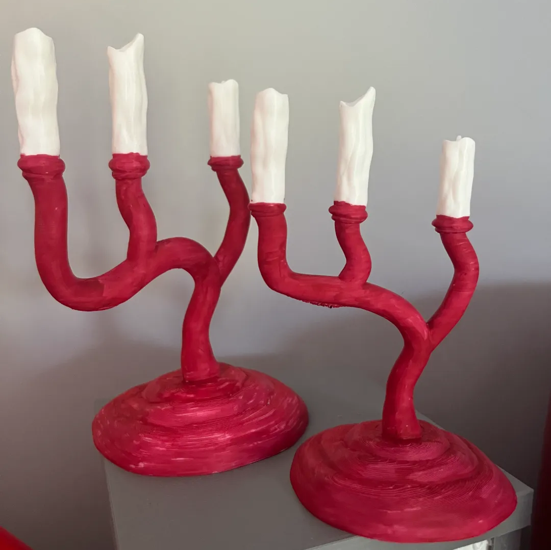 Grinch-Inspired Candelabra