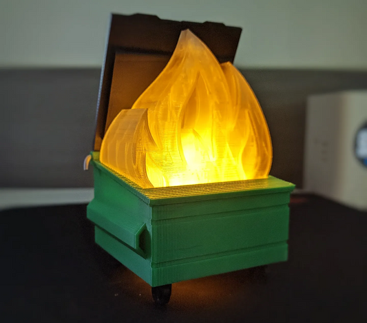 Dumpster Fire LED Light