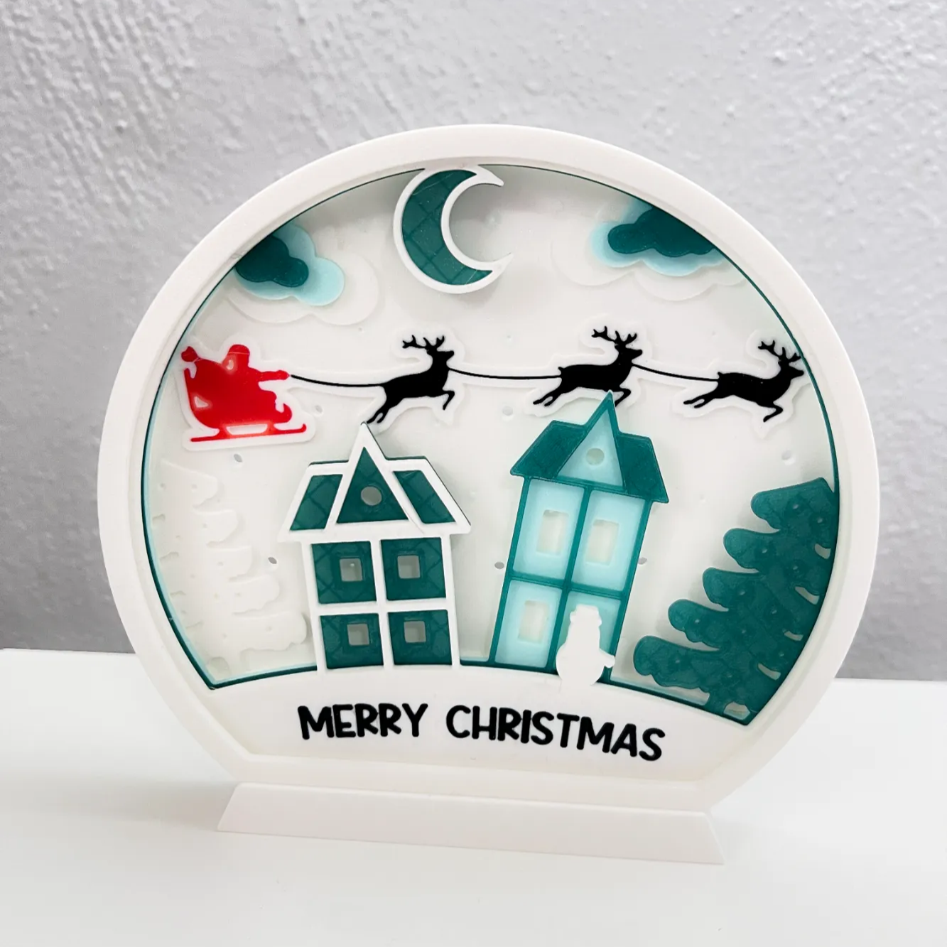 Merry Christmas Snow Globe Sign