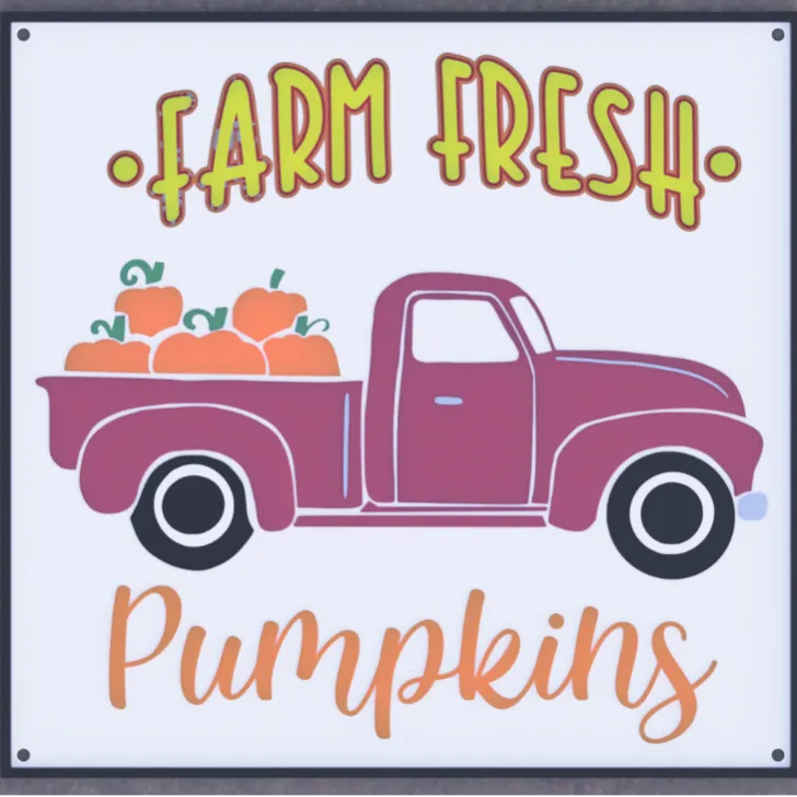 Pumpkin Truck Sign