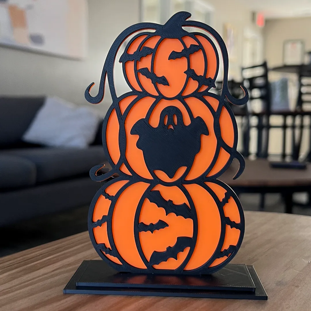 Stacked Pumpkin Sign