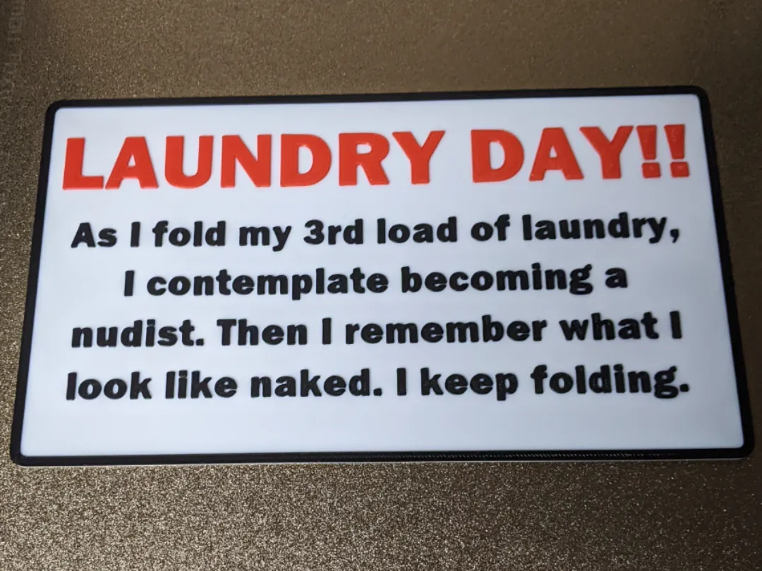 Laundry Day Sign