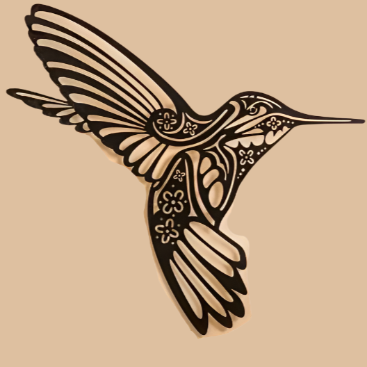 Hummingbird Mandela Wall Art