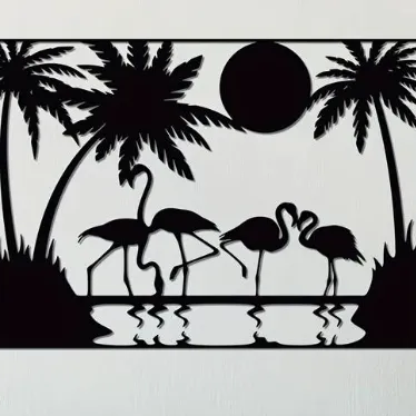 Flamingos Wall Art