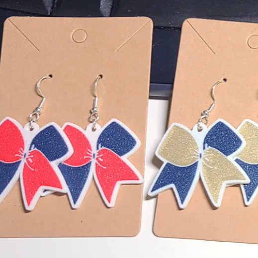 Cheer Bow Earrings