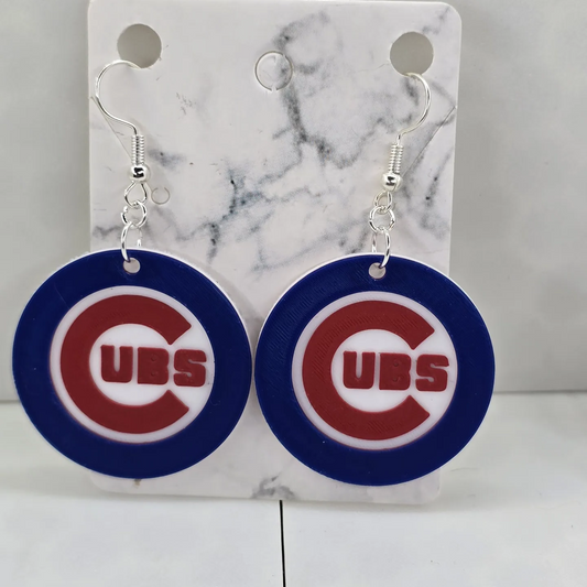 Chicago Cubs Earrings (Set of 3)